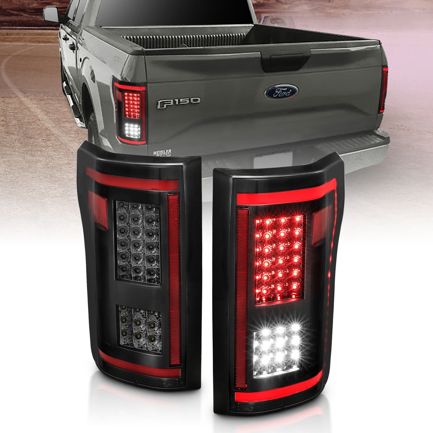 Anzo Usa 311294   Tail Light Assembly Fits 15-17 F-150