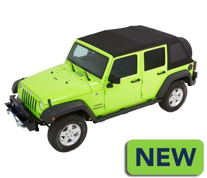 Bestop 54923-17 Black Twill Trektop Nx Glide Convertible Soft Top 4-Door