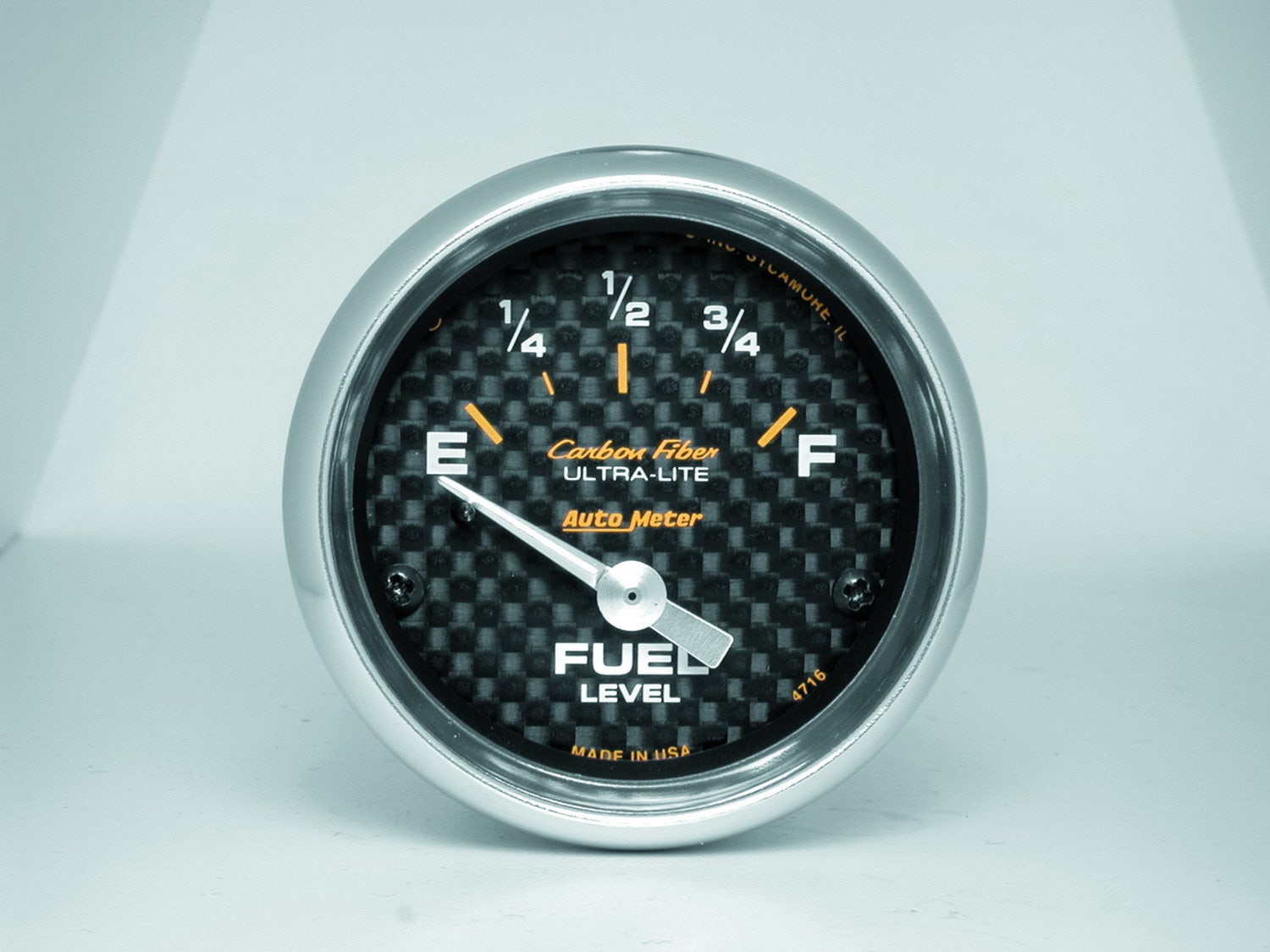 Autometer 4716 Carbon Fiber Electric Fuel Level Gauge Auto Meter Products 4701