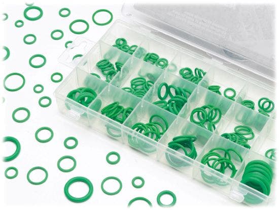 270 Pc Hnbr O-Ring Assortment Kit   O-Ring Assortment; Material - Hydrogenated