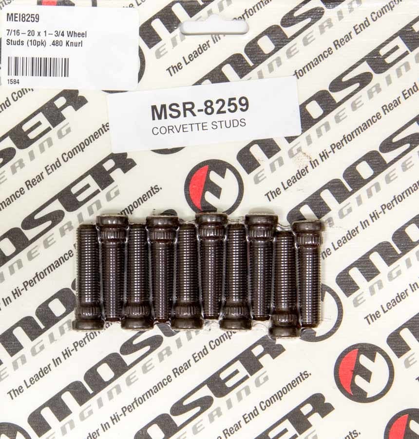 Moser Engineering 8259 7/16-20 X 1-3/4 Wheel Stud (.480 Knurl), 1 Pack   7/16-20