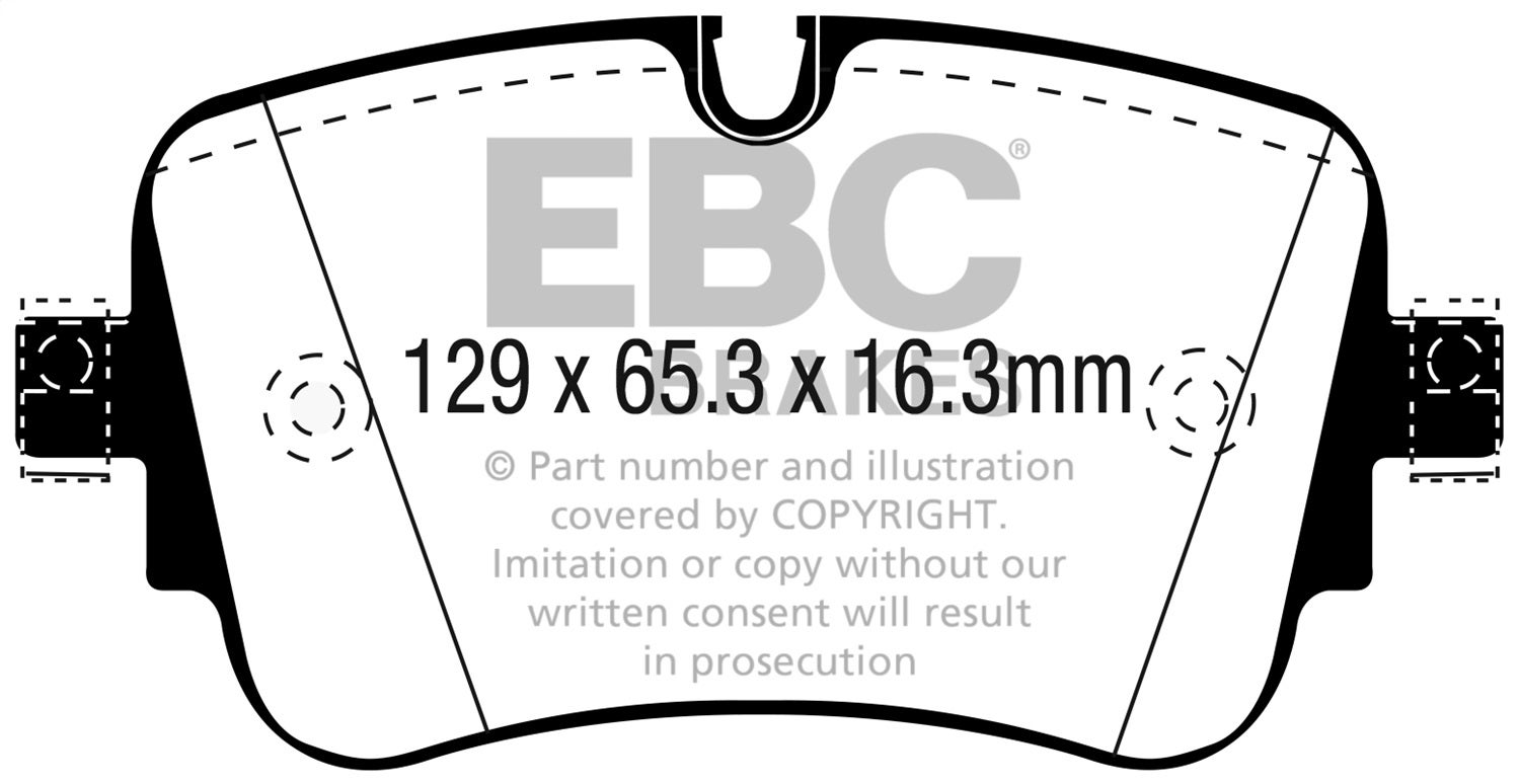 Ebc Brakes Dp42299r Yellowstuff Street And Track Brake Pads   Yellowstuff Street