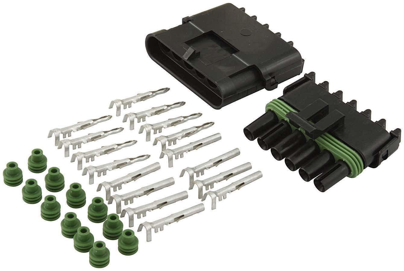Allstar Performance All76270 6-Wire Weather Pack Individual Connector Kit