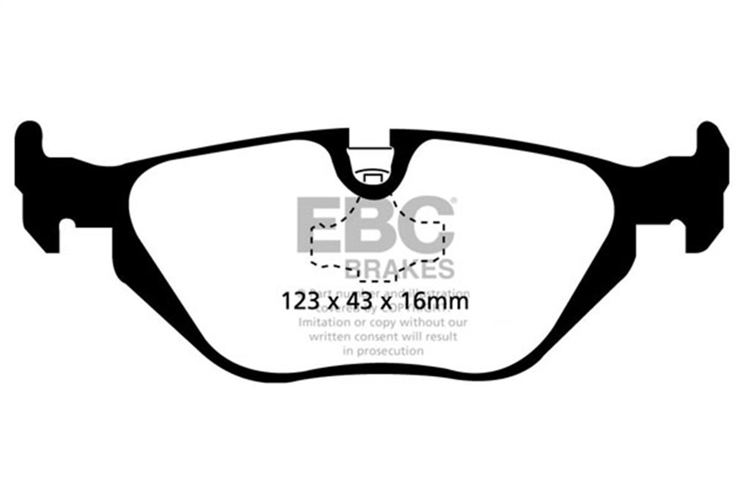 Ebc Brakes Dp41079r Yellowstuff Street And Track Brake Pads   Yellowstuff Street