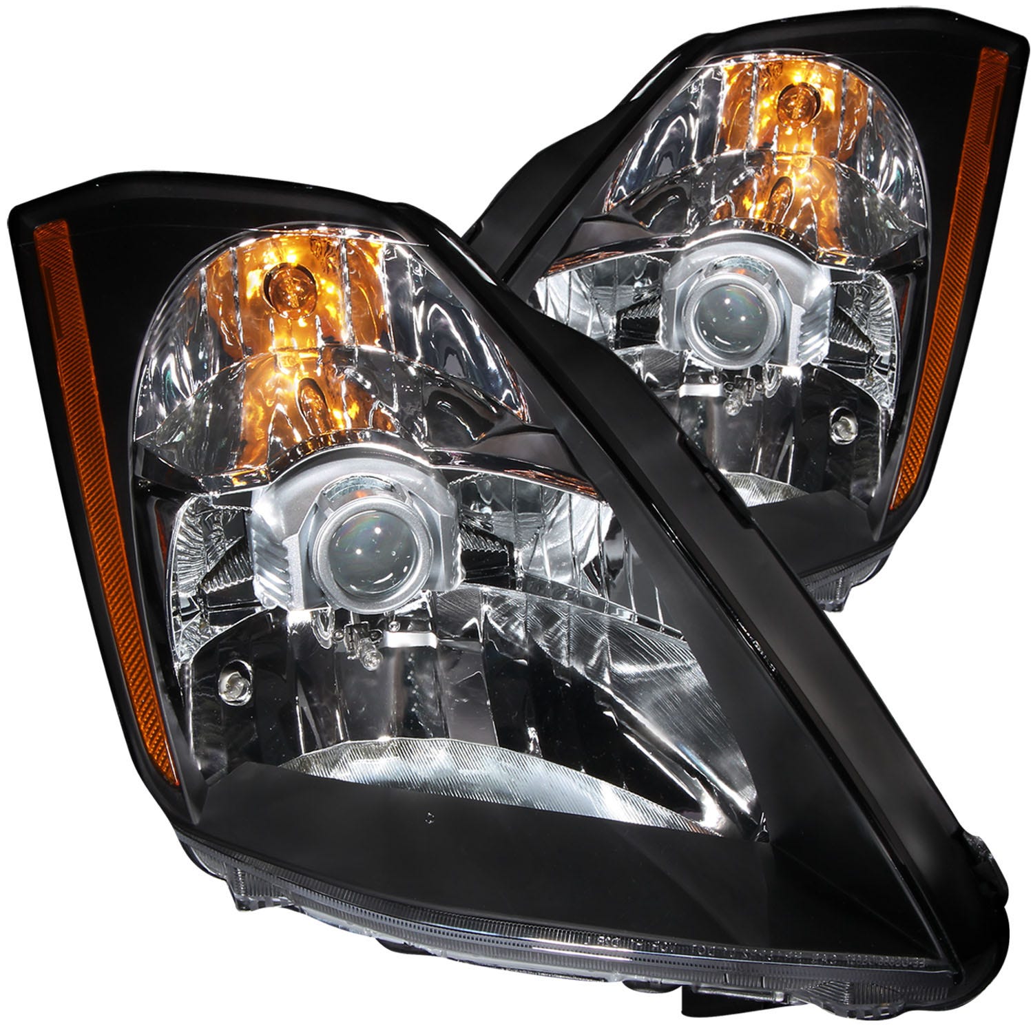 Anzo Usa 121108 Crystal Headlight Set Fits 03-05 350Z Anzo 111324 Headlight