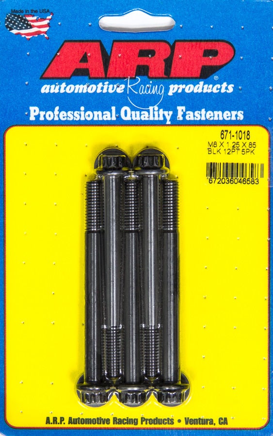 Arp 671-1018 Bolt Kit (12Pt. (5)8Mm X 1.25 X 85Mm) Arp  Bolt Kit (12Pt. (5)8Mm X