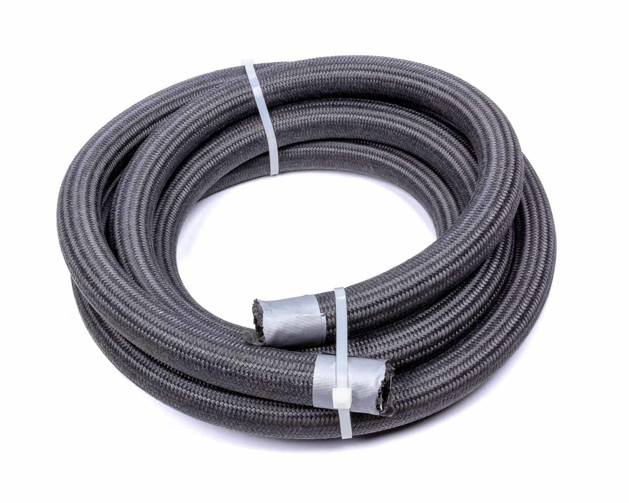 Hose, 10 An, 3 Ft, Braided Fire Retardant Fabric, Wire Reinforced, Ptfe, Black,