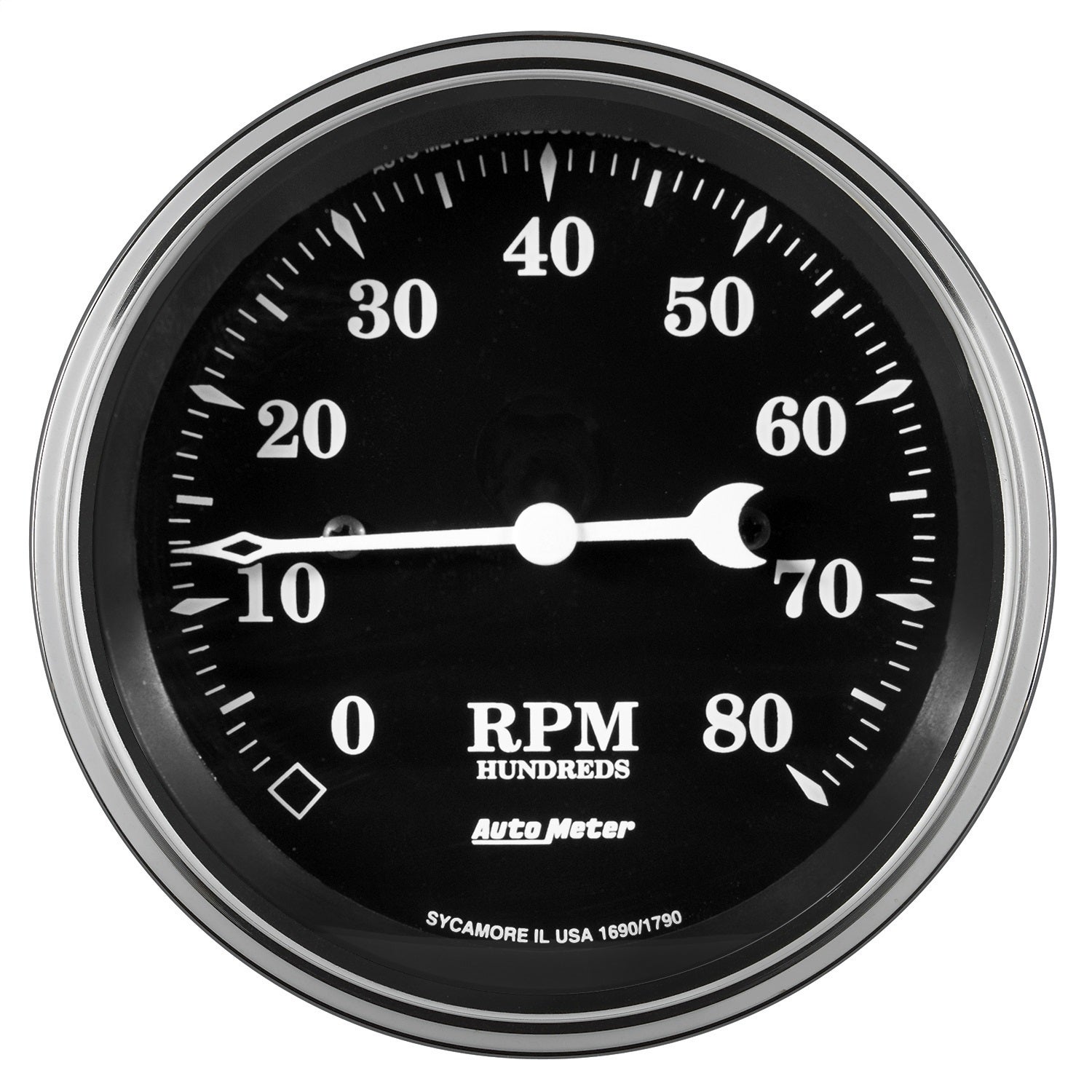 Autometer 1790 Old Tyme Black Electric Programmable Speedometer   Old Tyme Black