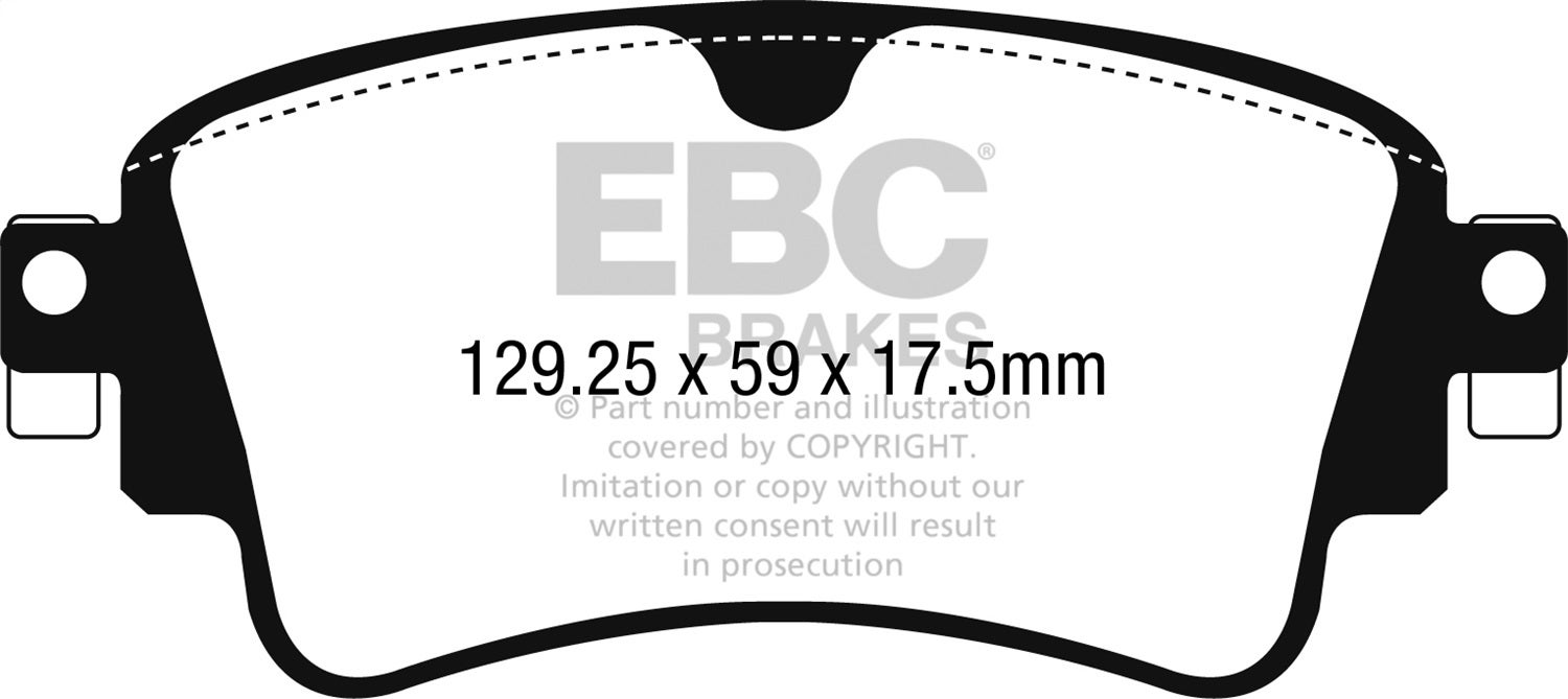 Ebc Brakes Dp42254r Yellowstuff Street And Track Brake Pads   Yellowstuff Street