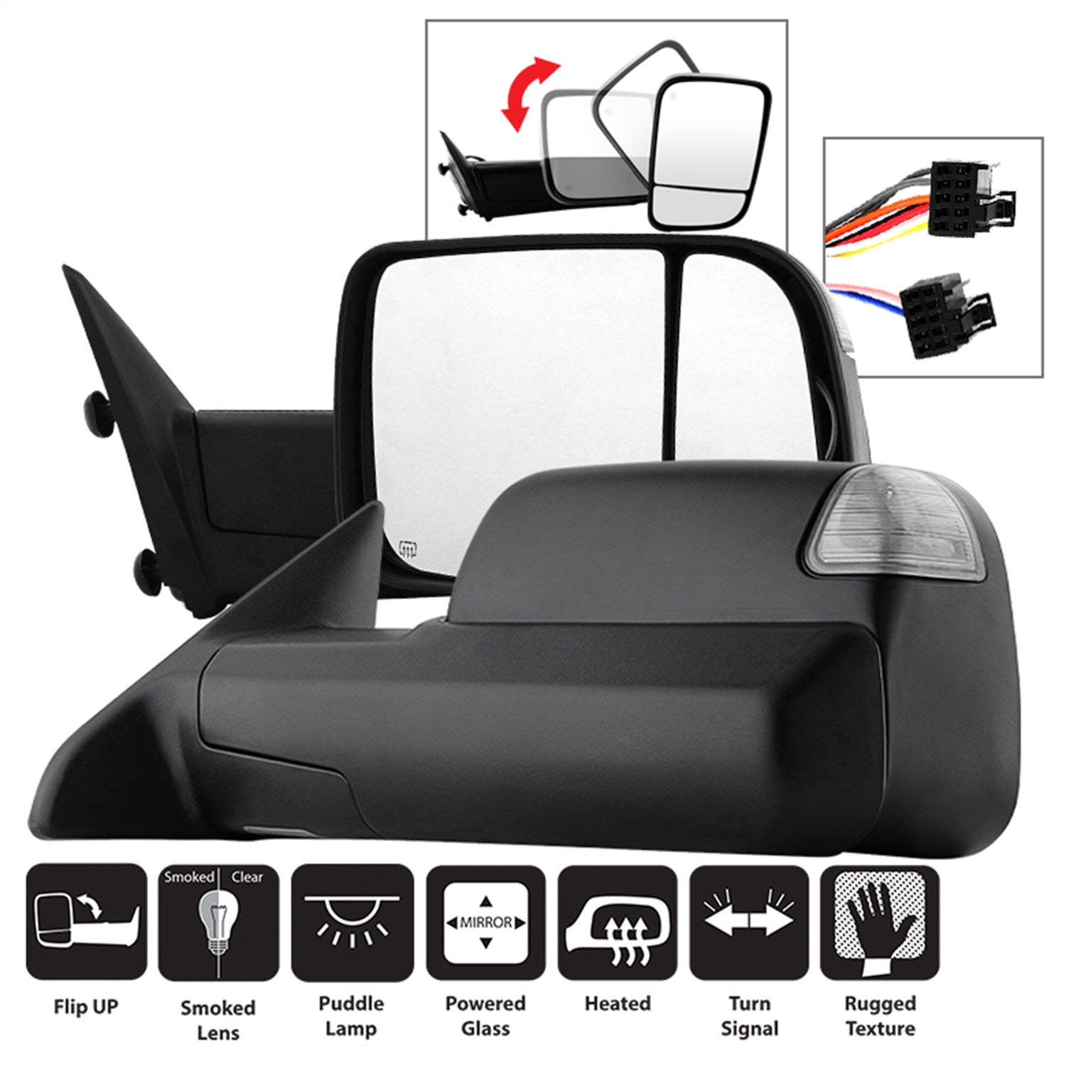 Spyder Auto 9935770 Xtune Door Mirror Set   Xtune Door Mirror Set
