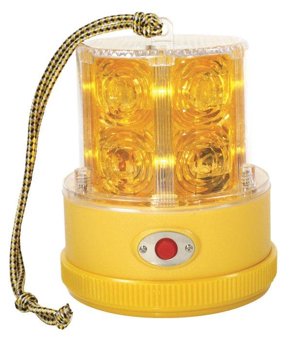 Grote 77913 Yellow 360° Portable Battery Operated Led Warning Light  Industries