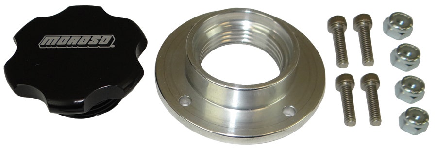 Moroso 68485 Valve Cover Oil Fill Kit, Black   Oil Filler Cap  Attachment - Non