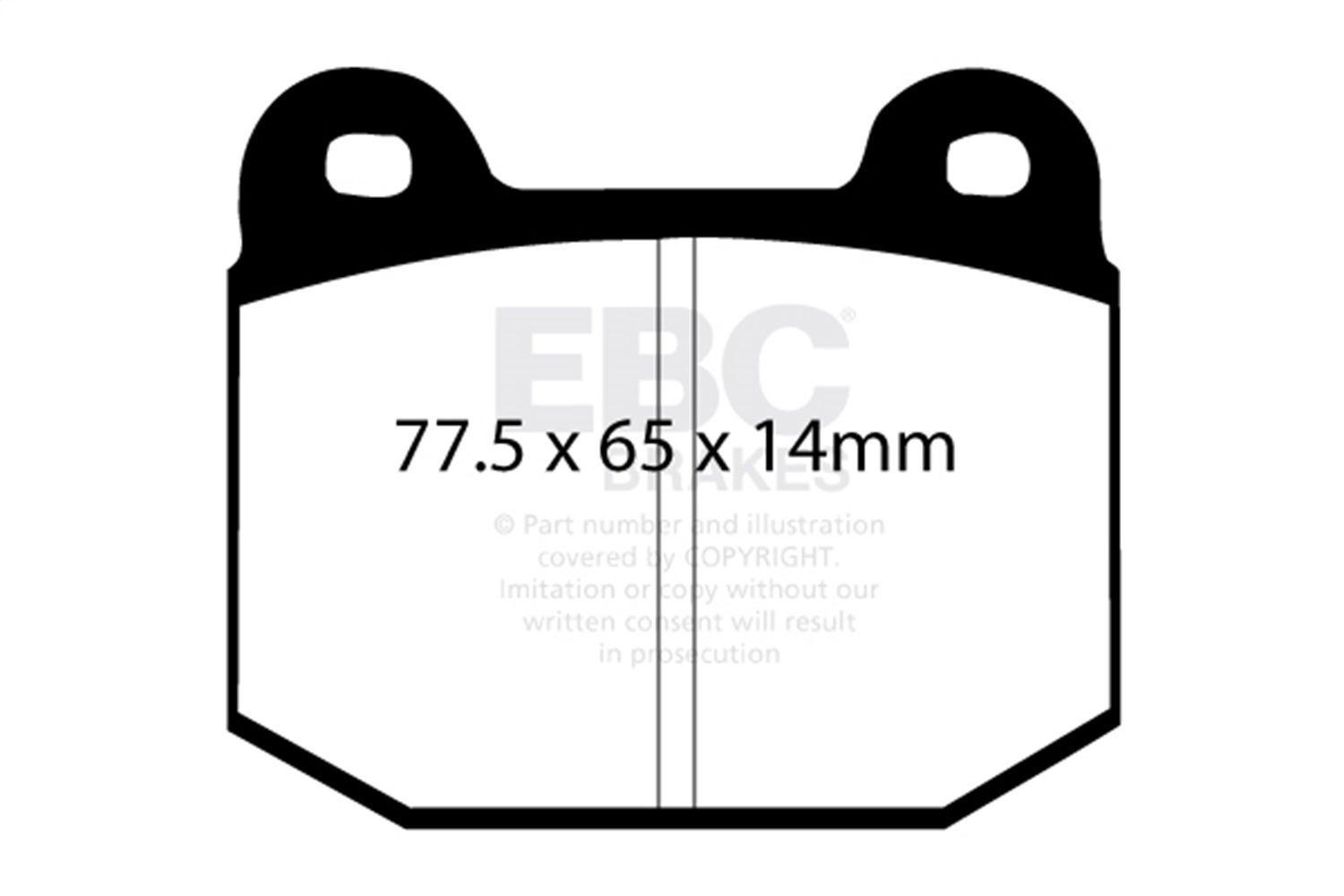 Ebc Brakes Dp3197/2C Redstuff Ceramic Low Dust Brake Pads   Redstuff Ceramic Low