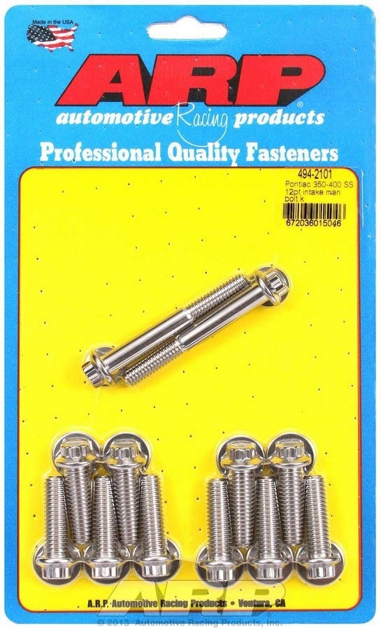 Arp 4942101 Stainless 300 12-Point Intake Manifold Bolt Kit Arp 4942101