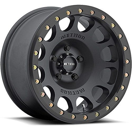 Method Race Wheels 105 Beadlock Matte Black 17X9 5X5, 38Mm Offset 3.5"