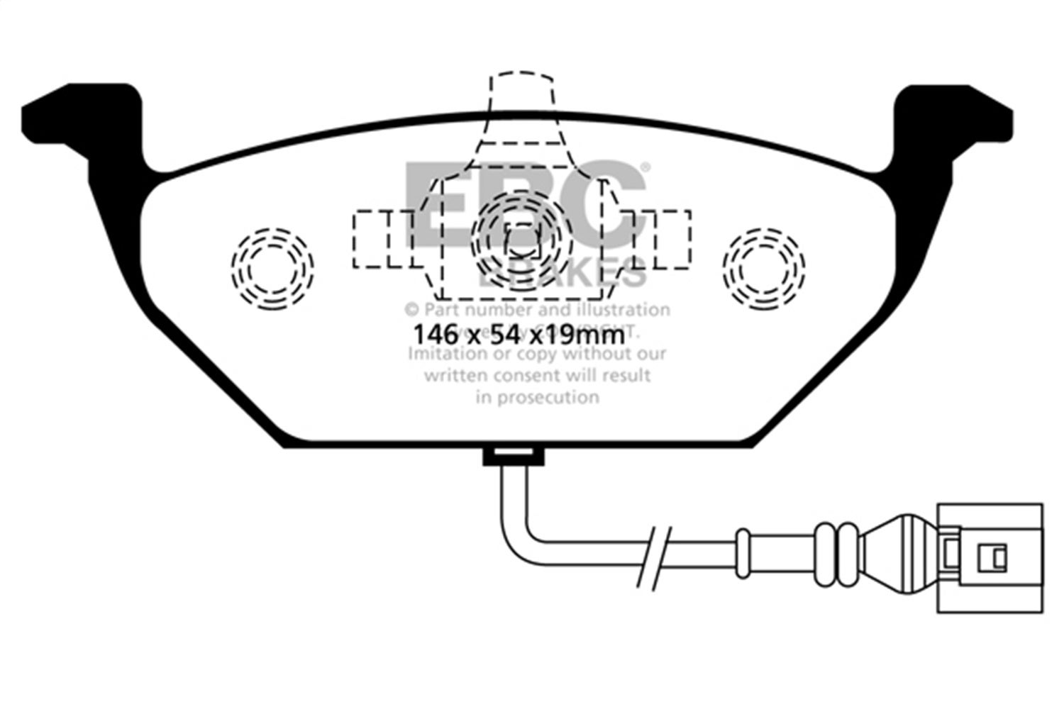 Ebc Brakes Dp41329r Yellowstuff Street And Track Brake Pads   Yellowstuff Street