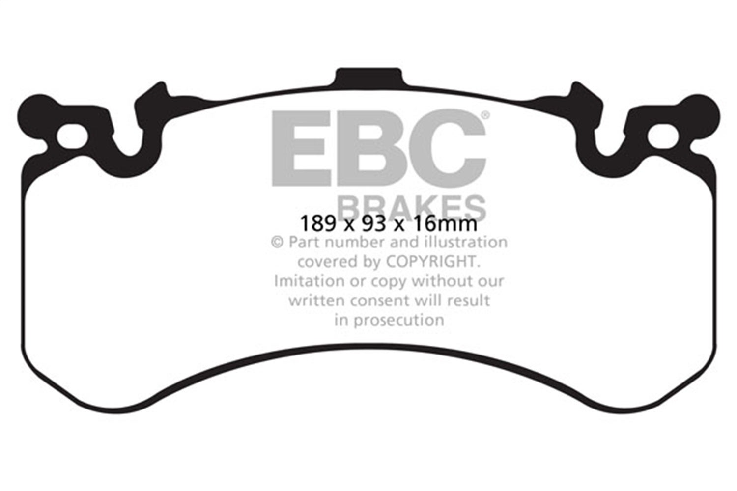 Ebc Brakes Dp32158c Redstuff Ceramic Low Dust Brake Pads   Redstuff Ceramic Low