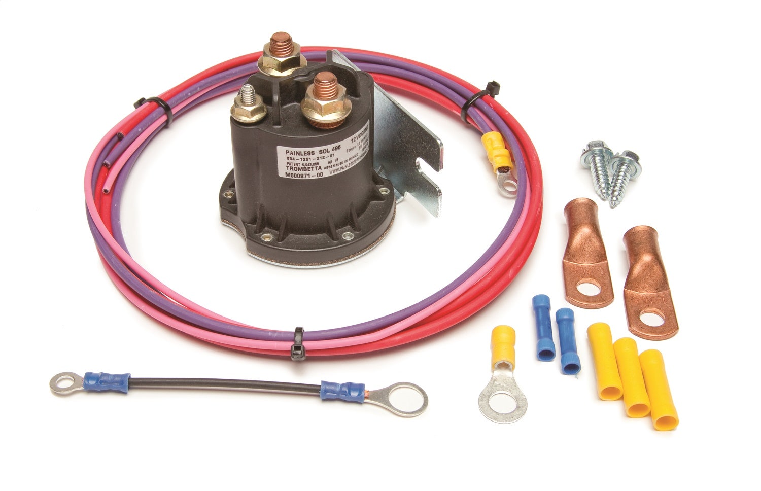 Painless Wiring 30203 Remote Starter Solenoid Kit   Remote Starter Solenoid Kit