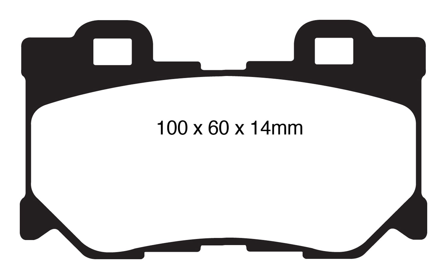 Ebc Brakes Dp41824r Yellowstuff Street And Track Brake Pads   Yellowstuff Street