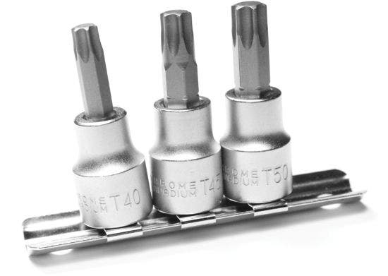 Performance Tool W1337 3-Piece Brake Caliper Star Bit Set Torx Bit  Used With -