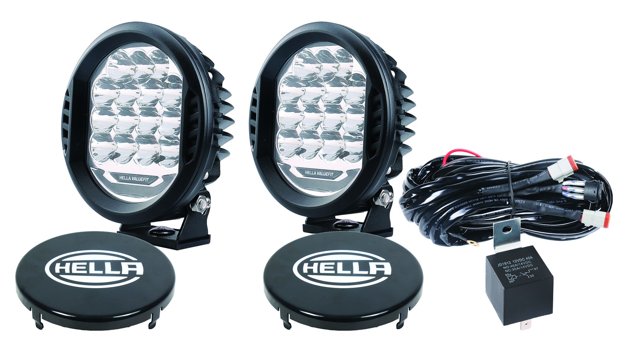 Hella 358117171 Valuefit 500 Led Driving Lamp Kit, 2 Pack   Valuefit 500 Led
