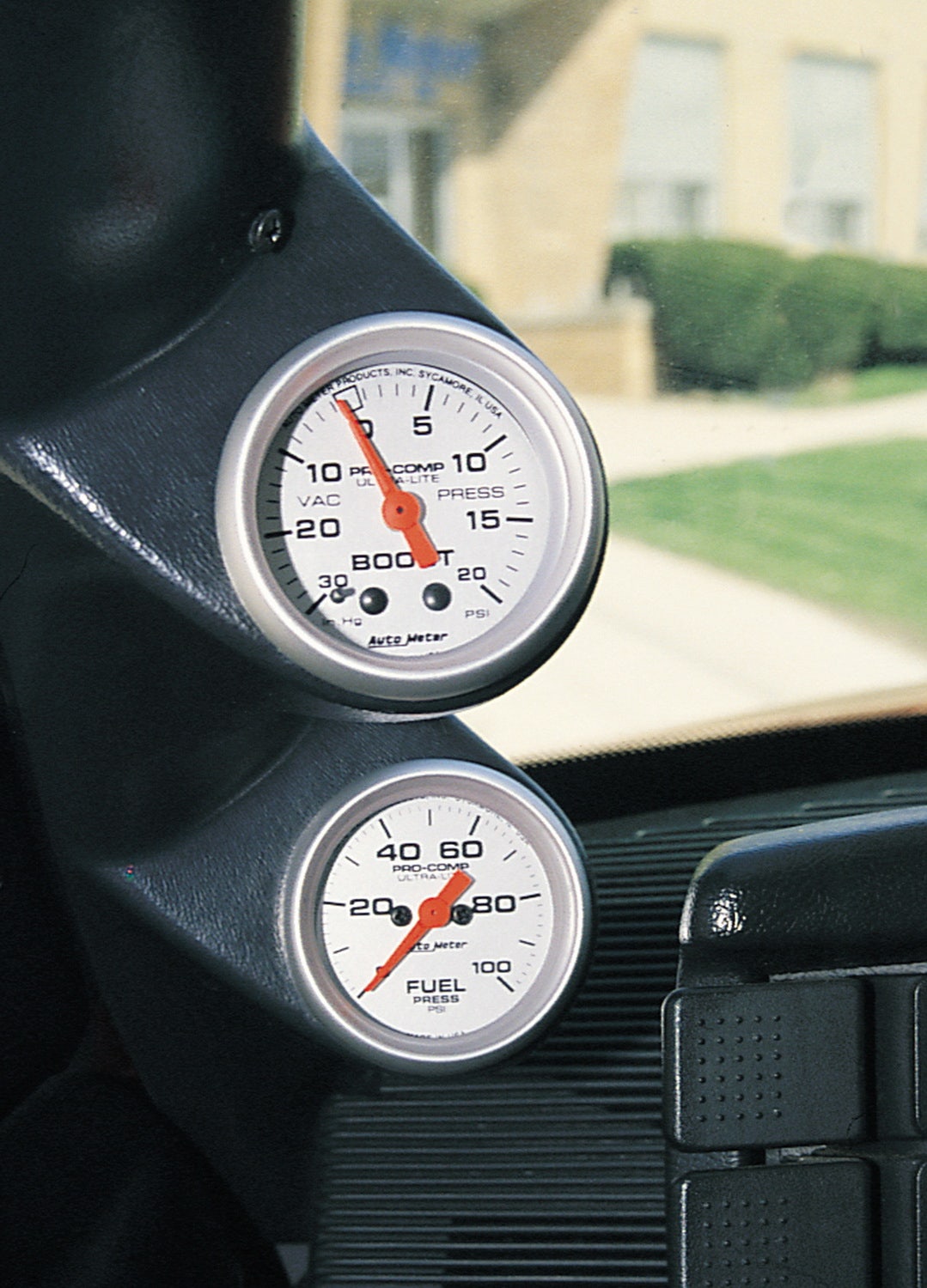 Autometer 10100 Mounting Solutions Dual Gauge Pod Fits 79-93 Mustang Auto Meter