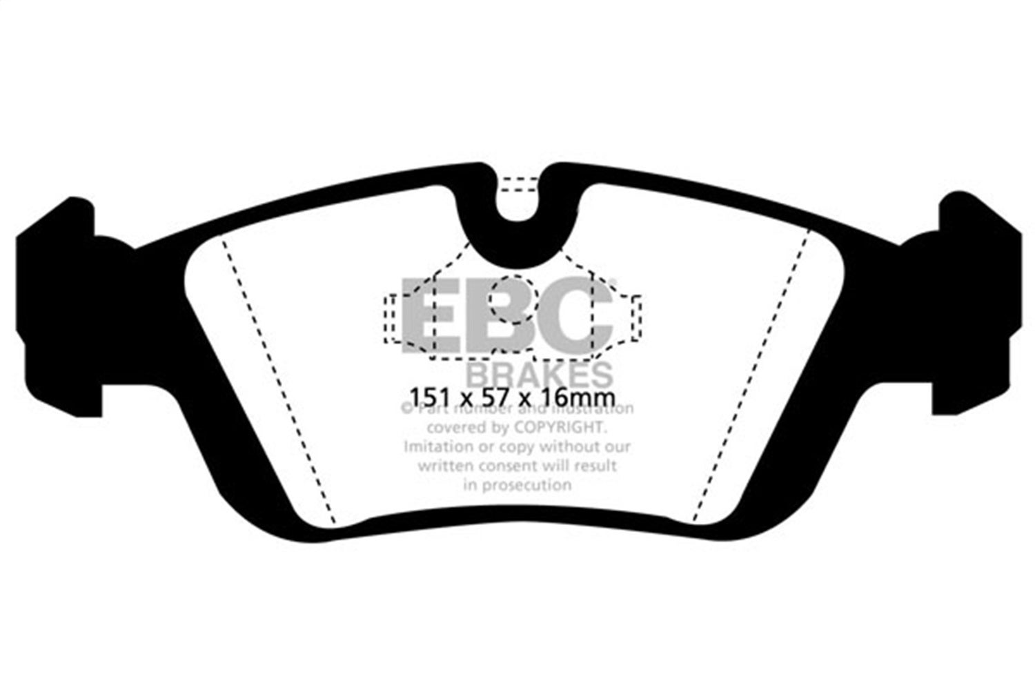 Ebc Brakes Dp4914r Yellowstuff Street And Track Brake Pads   Yellowstuff Street