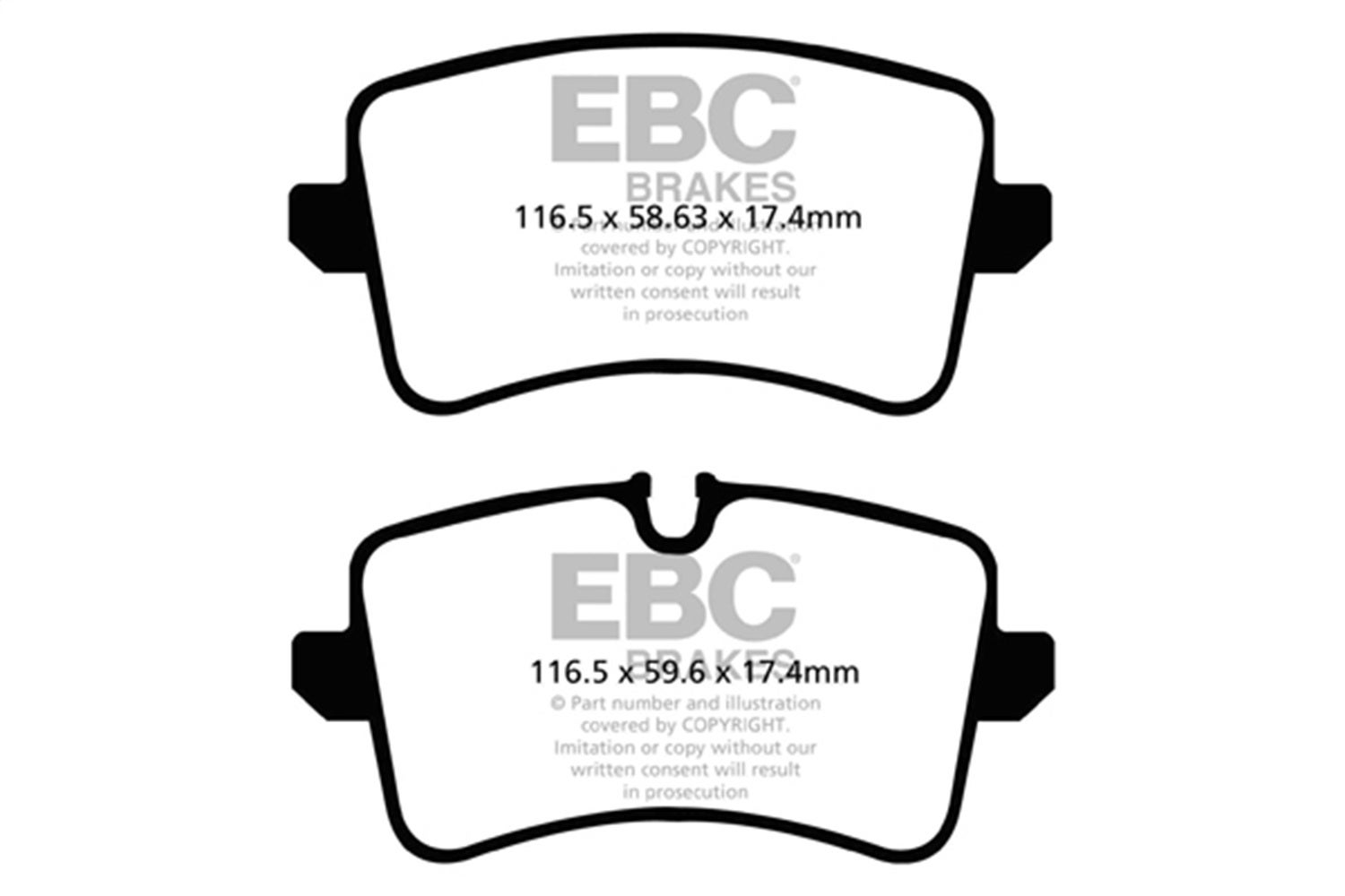 Ebc Brakes Dp42082r Yellowstuff Street And Track Brake Pads   Yellowstuff Street