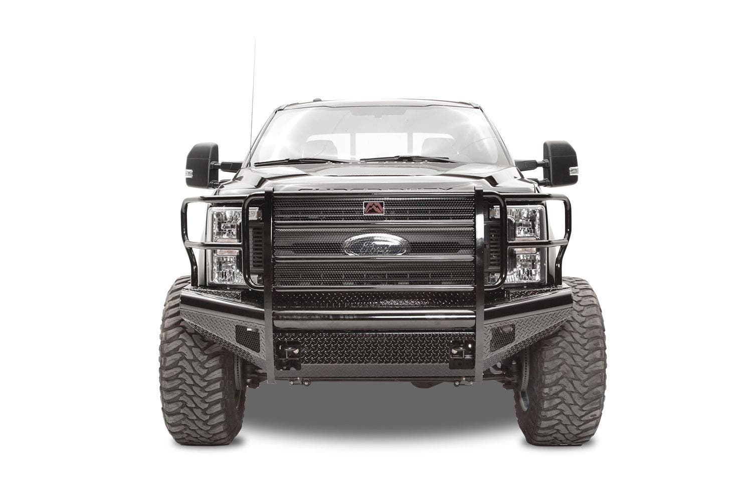 Fab Fours Fs17-S4160-1 Black Steel Front Ranch Bumper   Bumper Black Steel; With