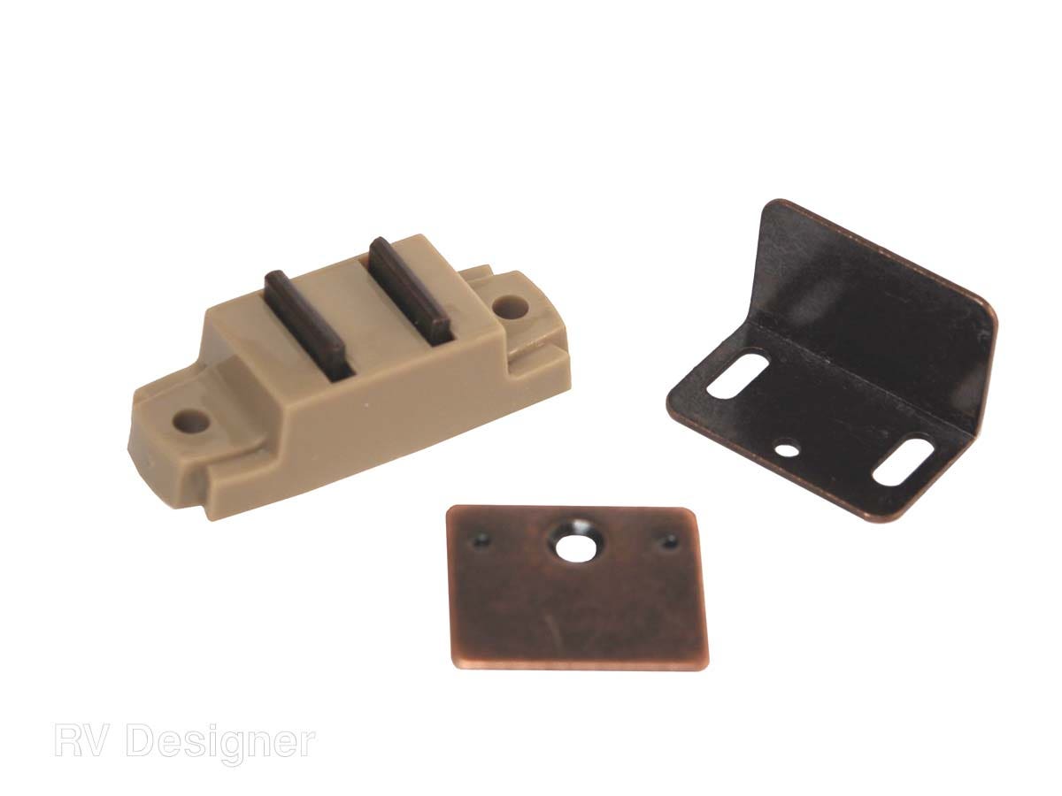 Rv Designer H210, Magnetic Catch With Flat And Right Angle Plates, Cabinet