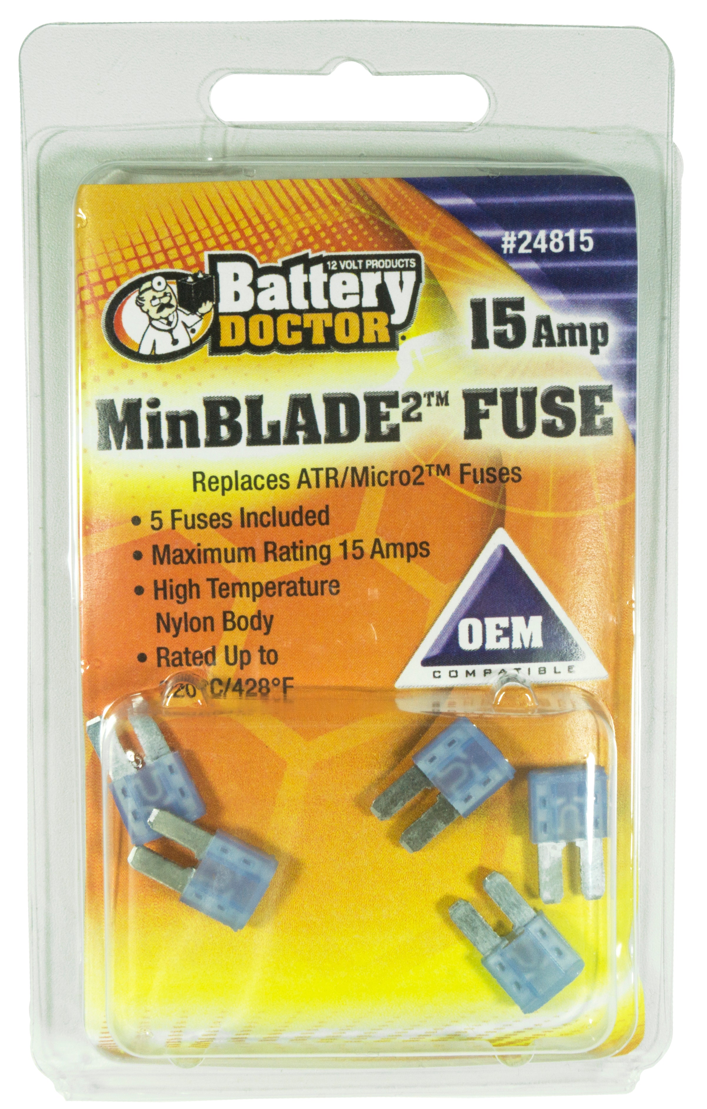 Wirthco 24815 Fuse(Minblade2), 5 Pack   Fuse(Minblade2), 5 Pack