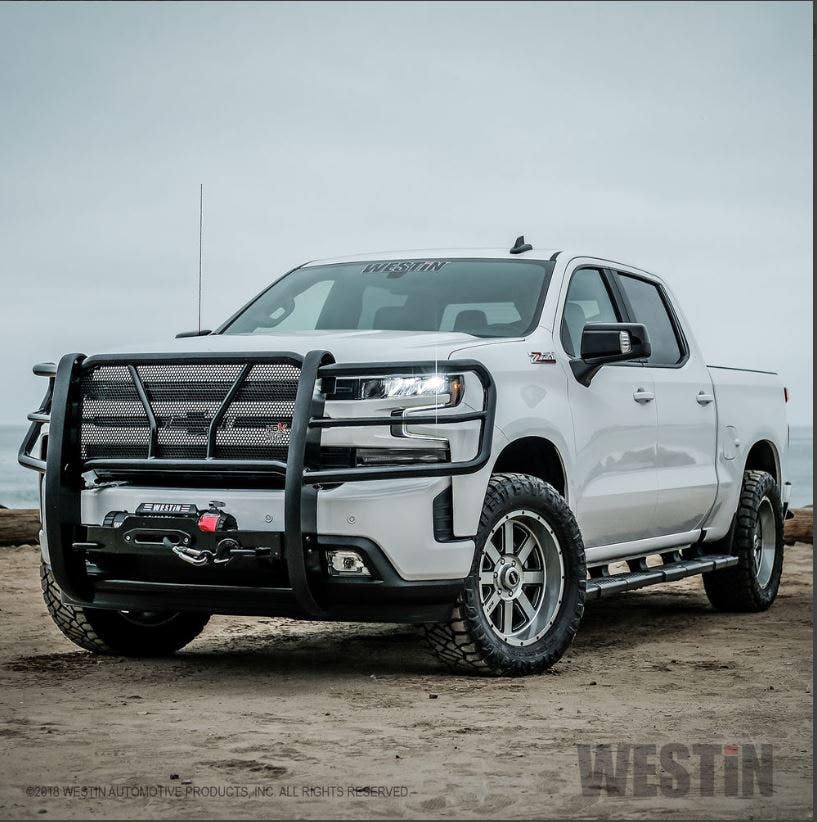 Westin 57-94025 Hdx Winch Mount Grille Guard Steel Black Fnish Hdx Winch Mount