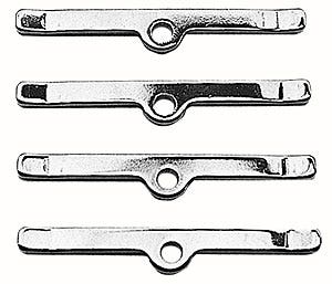 Trans-Dapt 9641 Valve Cover Tabs Valve Cover Hold Down Tab Set  Finish - Chrome