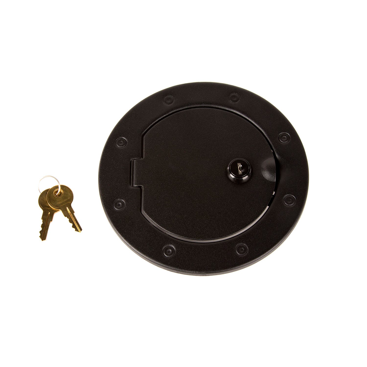 Rugged Ridge 11229.06 Gas Hatch Cover Fits 07-18 Wrangler (Jk)   Fuel Door; Ring