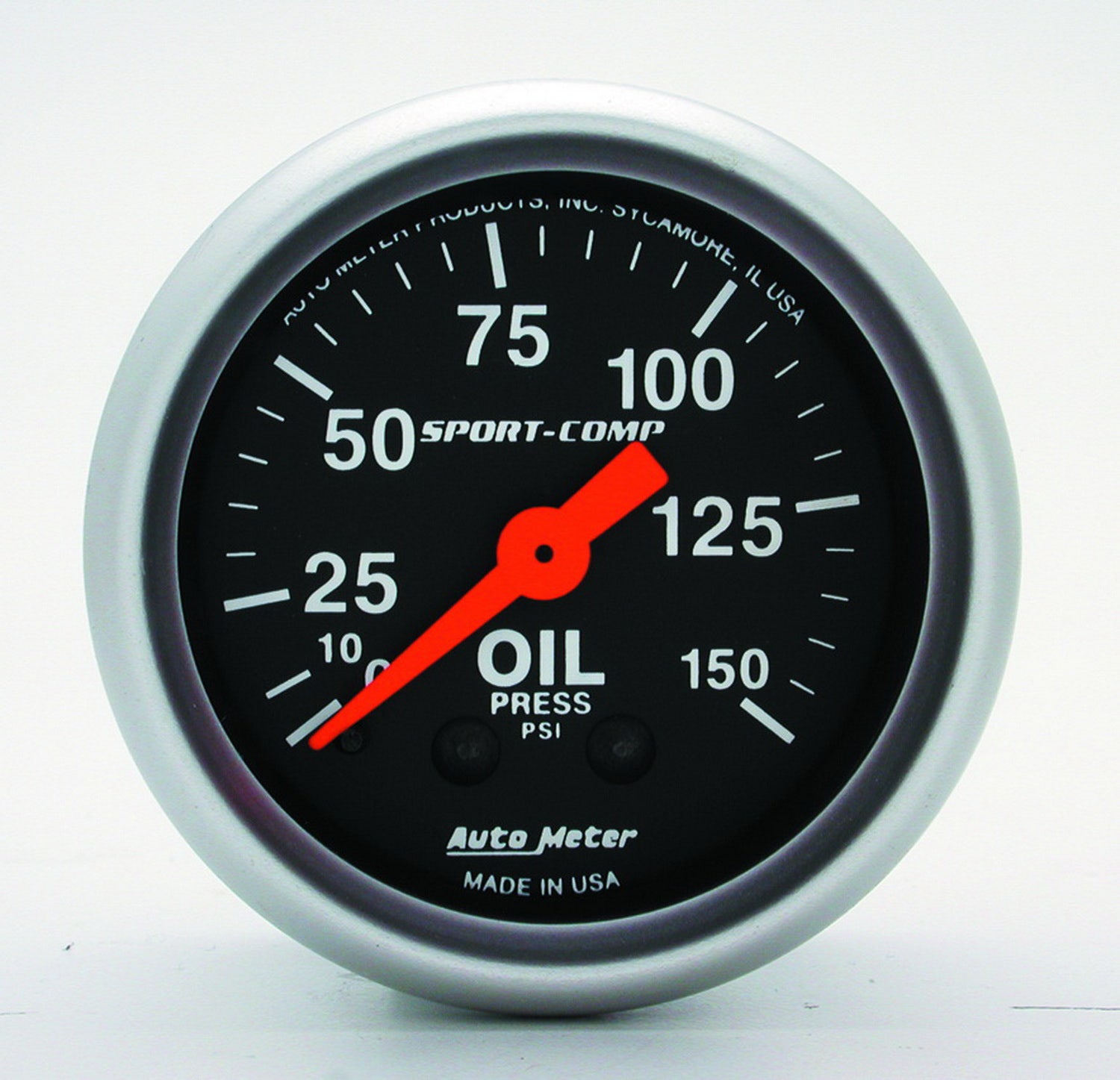 Autometer 3323 Sport-Comp Mechanical Oil Pressure Gauge Auto Meter Products