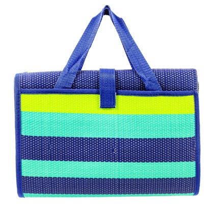Handy Mat W/Strap Blue/Tu  Handy Mat Camping Mat  Length - 6.5 Feet, Width - 5