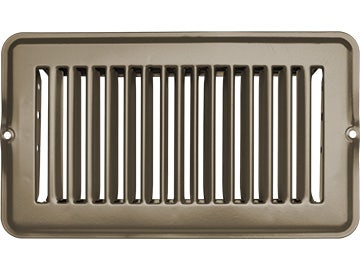Rv Designer H872, Metal Floor Register, Undampered, 8 Inch X 4 Inch, Tan,