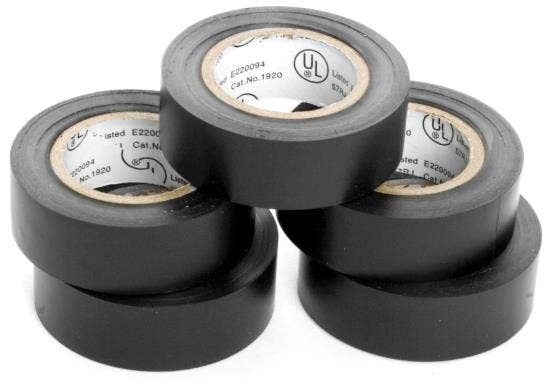 Performance Tool W548 5Pk Black Electrical Tape   Electrical Tape; Type - Roll,