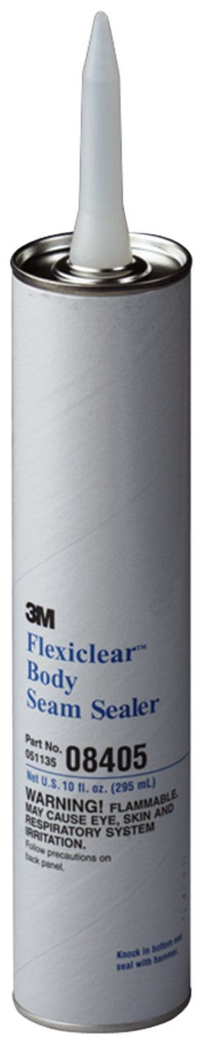 3M(Tm) Flexiclear(Tm) Body Seam Sealer, 08405, 1/10 Gal Cartridge, 12 Per Case
