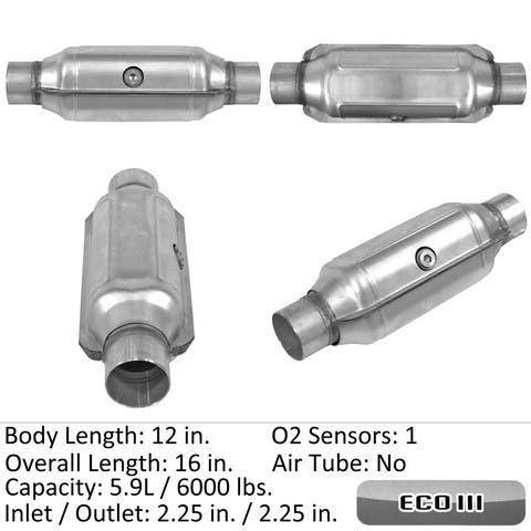 Eastern Catalytic Catalytic Converter-Universal P/N:92625  Catalytic