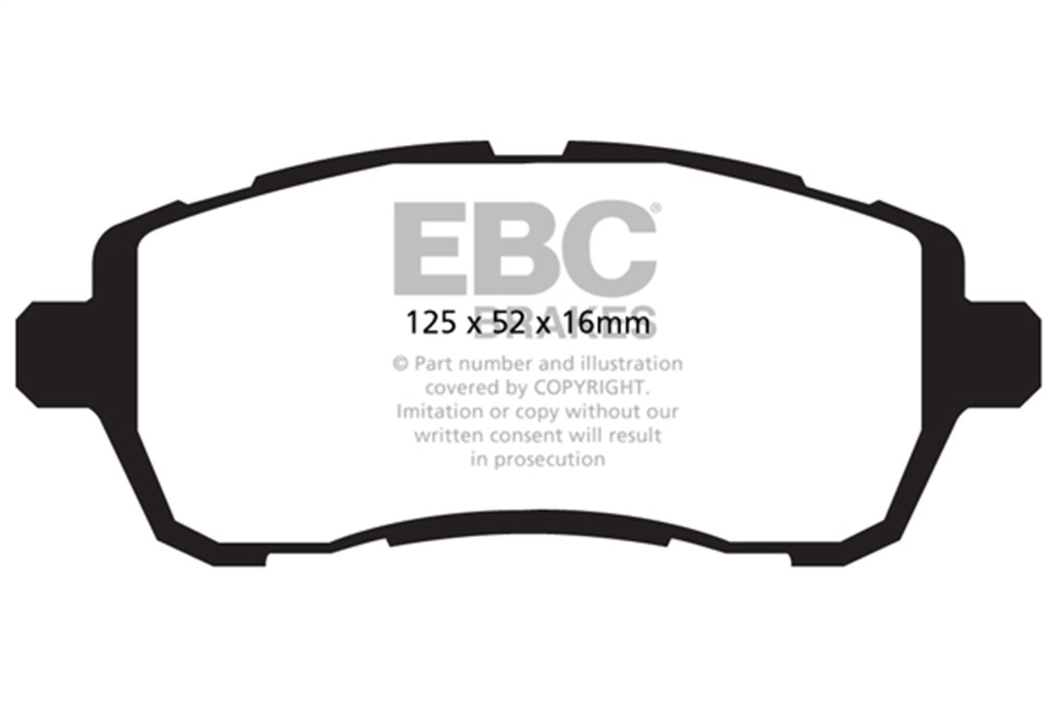 Ebc Brakes Dp42002r Yellowstuff Street And Track Brake Pads Fits 11-18 Fiesta