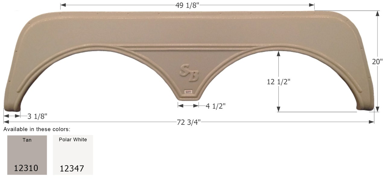Sunnybrook Tandem Fender Fs2310 Tan Sunnybrook Tandem Fender Fs2310 Tan