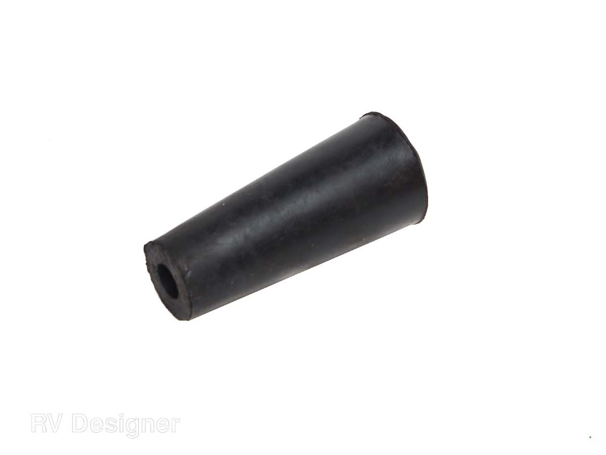 Rv Designer E227 2.75" Black Rubber Door Bumper   Door Stop Bumper; Color -