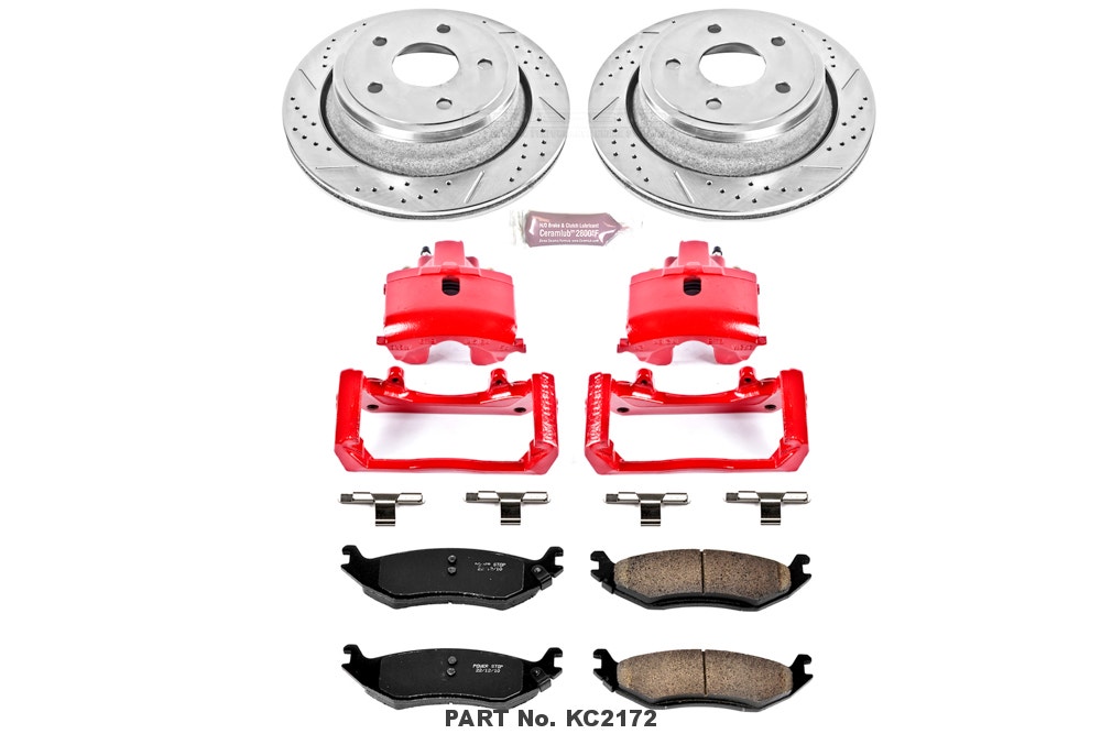 Power Stop (Kc2172) 1-Click Performance Brake Kit With Calipers Power Stop ()