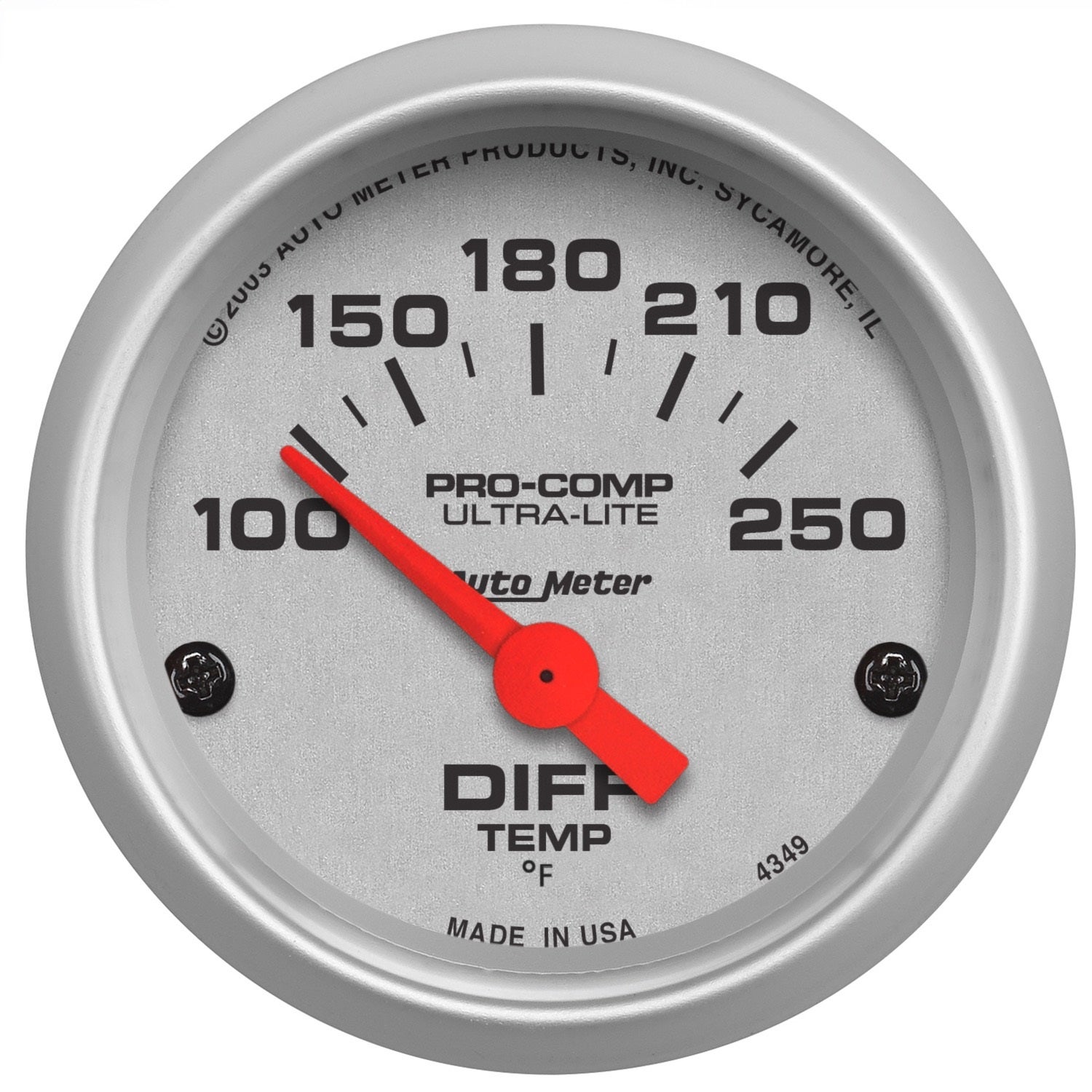 Autometer 4349 Ultra-Lite Electric Differential Temperature Gauge   Ultra-Lite