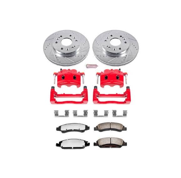 Power Stop Kc2069-36 Z36 Truck & Tow Front Caliper Kit-Drilled/Slotted Brake