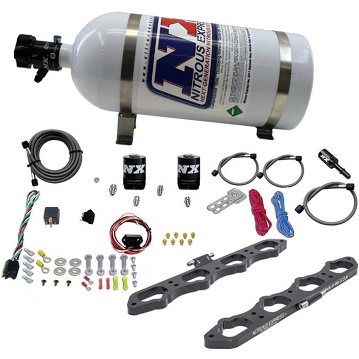 Nitrous Express 20956-10 Nitrous Plate System Fits 11-21 Mustang   Nitrous Plate