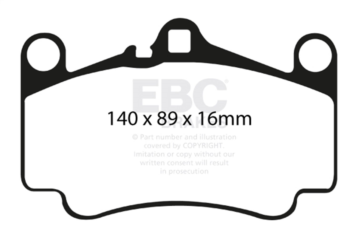 Ebc Brakes Dp51515ndx Bluestuff Ndx Full Race Brake Pads Fits 01-12 911