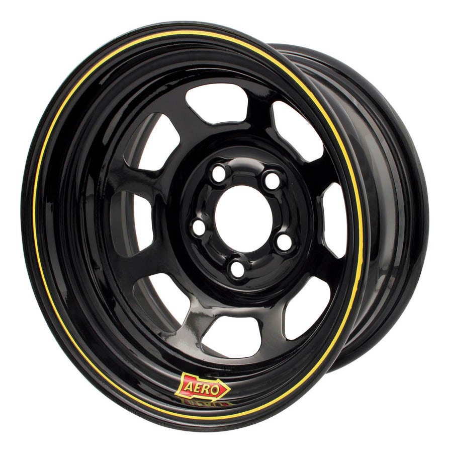 Aero Race Wheel 50-185020 15X8 2In. 5.00 Black Aero Race Wheel  15X8 2In. 5.00
