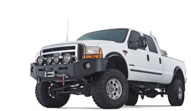 Warn 99395 Heavy Duty Front Bumper Without Grille Guard Tube, Fits: Ford Super